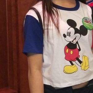 A Mickey mouse crop top